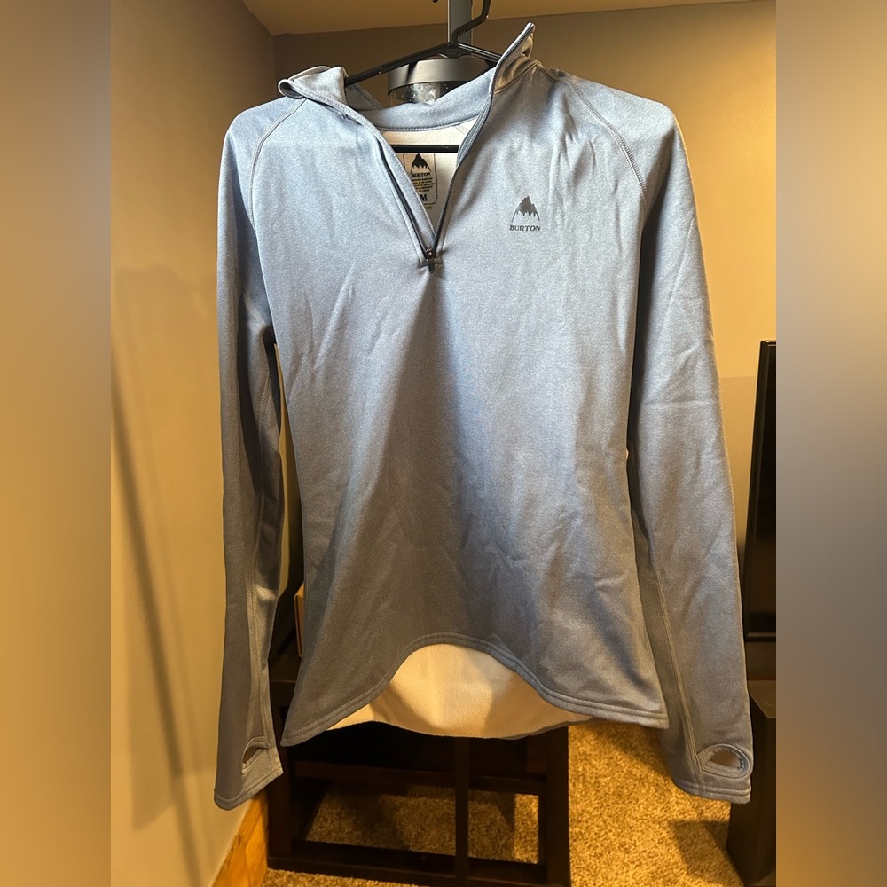 Burton light blue quarter zip